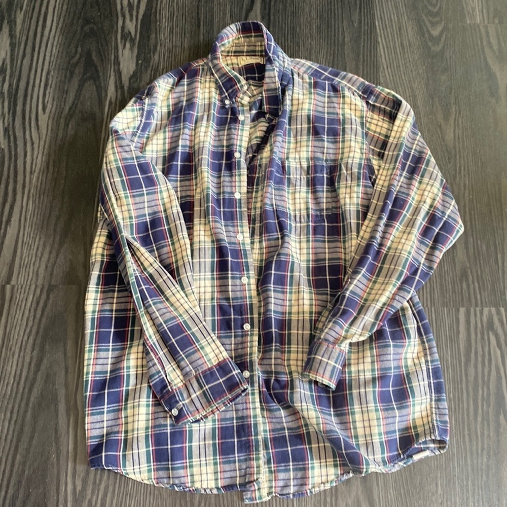 🍍LLBEAN FLANNEL 🍍SIZE XL TALL🍍E-1